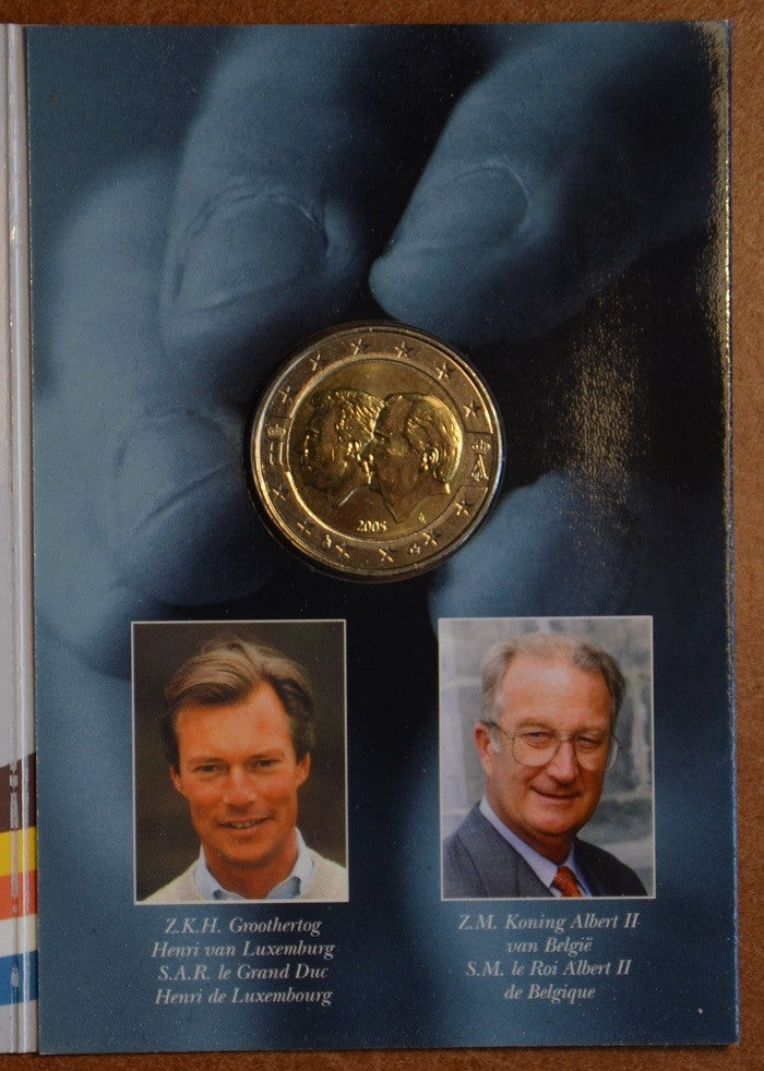 2 Euro Belgicko 2005 - Belgicko-Luxemburská hospodárska únia (BU karta)