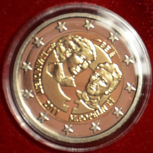 2 Euro Belgicko 2011 - 100. výročie MDŽ (Proof)