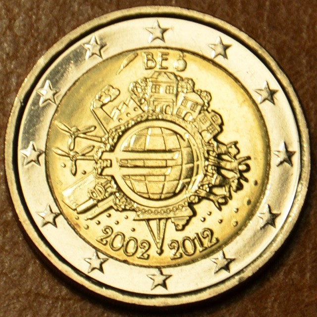 2 Euro Belgicko 2012 - 10. výročia vzniku Eura (UNC)