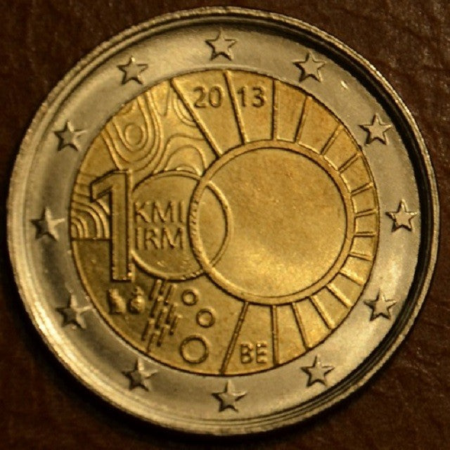 2 Euro Belgicko 2013 - 100. výročie královskej meteorologickej inštitúcie (UNC)