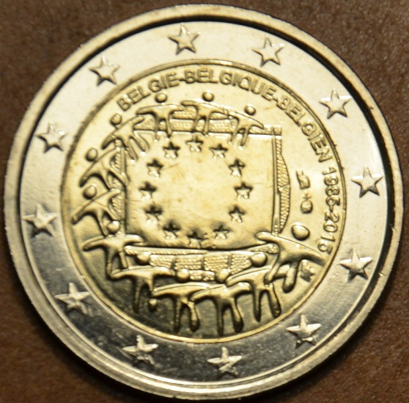 2 Euro Belgicko 2015 - 30 rokov Europskej vlajky (UNC)