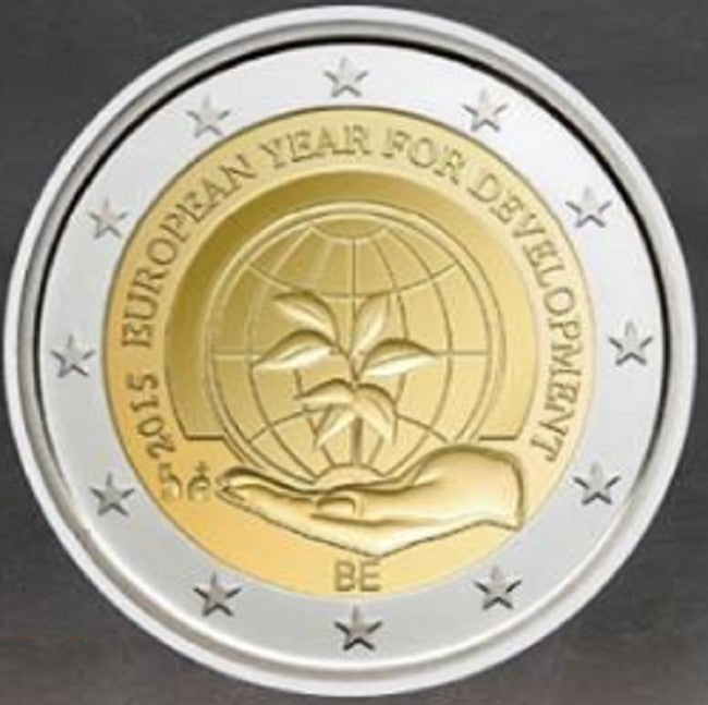 2 Euro Belgicko 2015 - Európsky rok rozvoja (UNC)