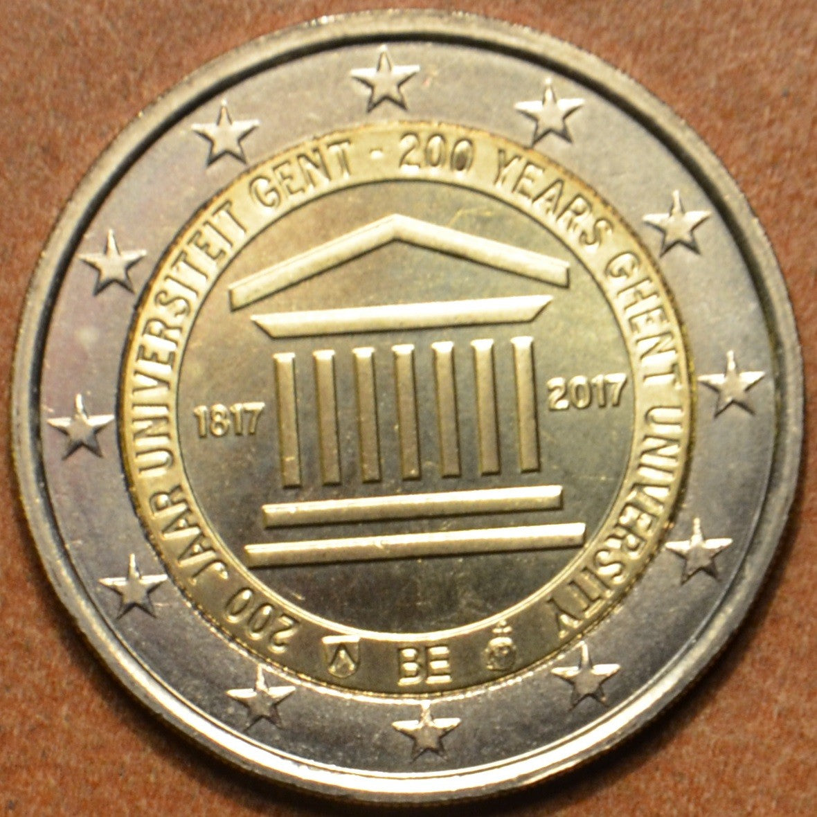 2 Euro Belgicko 2017 - Univerzita v Gente (UNC)