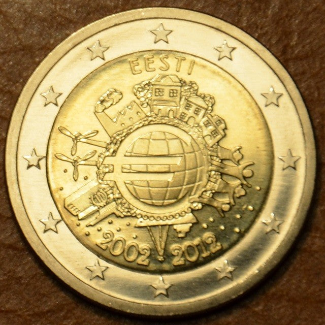 2 Euro Estónsko 2012 - 10. výročia vzniku Eura (UNC)