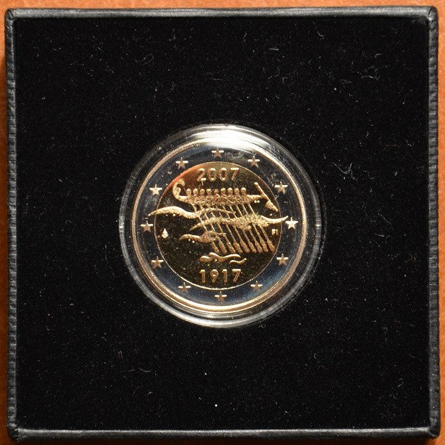 2 Euro Fínsko 2007 - 90. výročie nezávislosti Fínska (Proof)