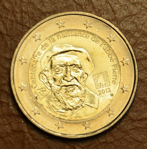 2 Euro Francúzsko 2012 -100. výročie narodenia Abbé Pierre (UNC)