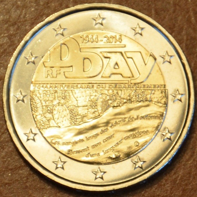 2 Euro Francúzsko 2014 - 70. výročie dňa "D" (UNC)