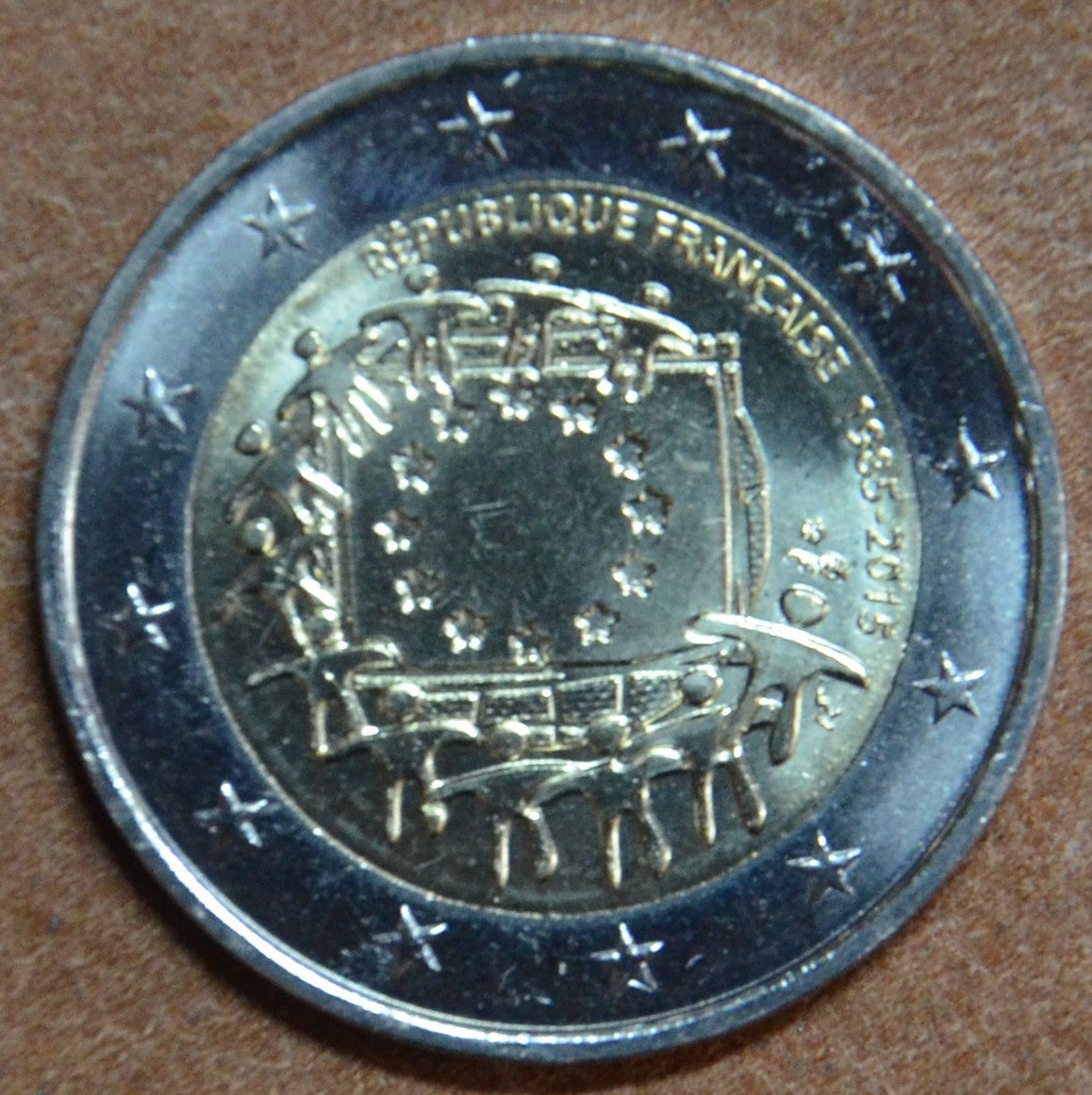 2 Euro Francúzsko 2015 - 30 rokov Europskej vlajky (UNC)