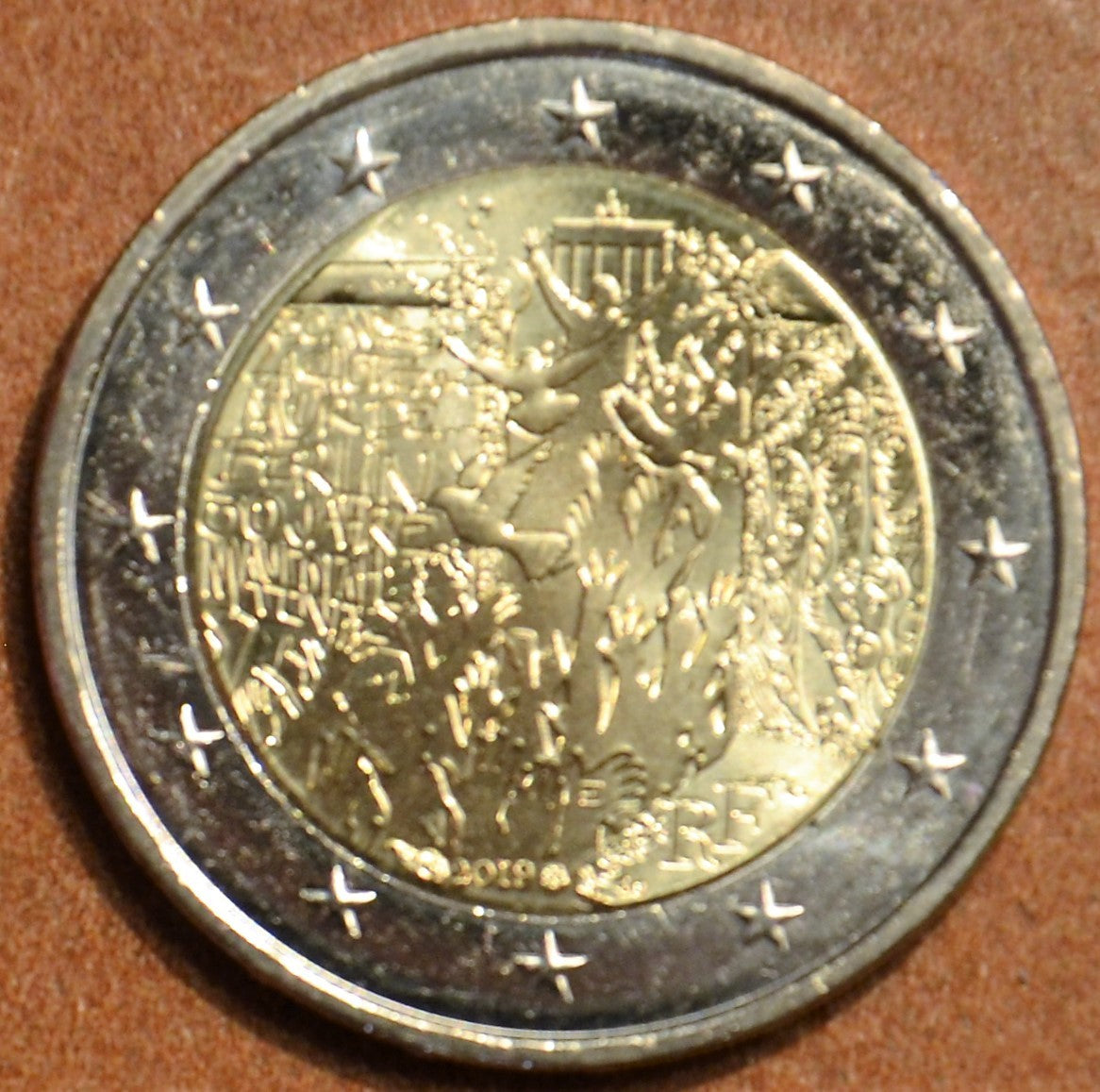 2 Euro Francúzsko 2019 - 30. výročie pádu berlínskeho múru (UNC)