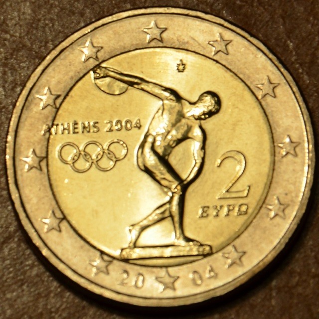 2 Euro Grécko 2004 - Olympijské hry v Aténach v roku 2004 (UNC)