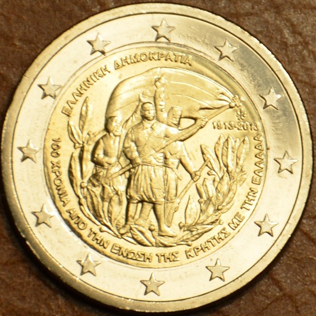 2 Euro Grécko 2013 - 100 rokov únie s Krétou (UNC)