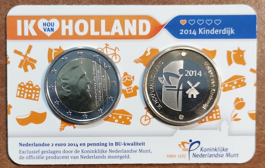 2 Euro Holandsko 2014 - Holland coin fair (BU)