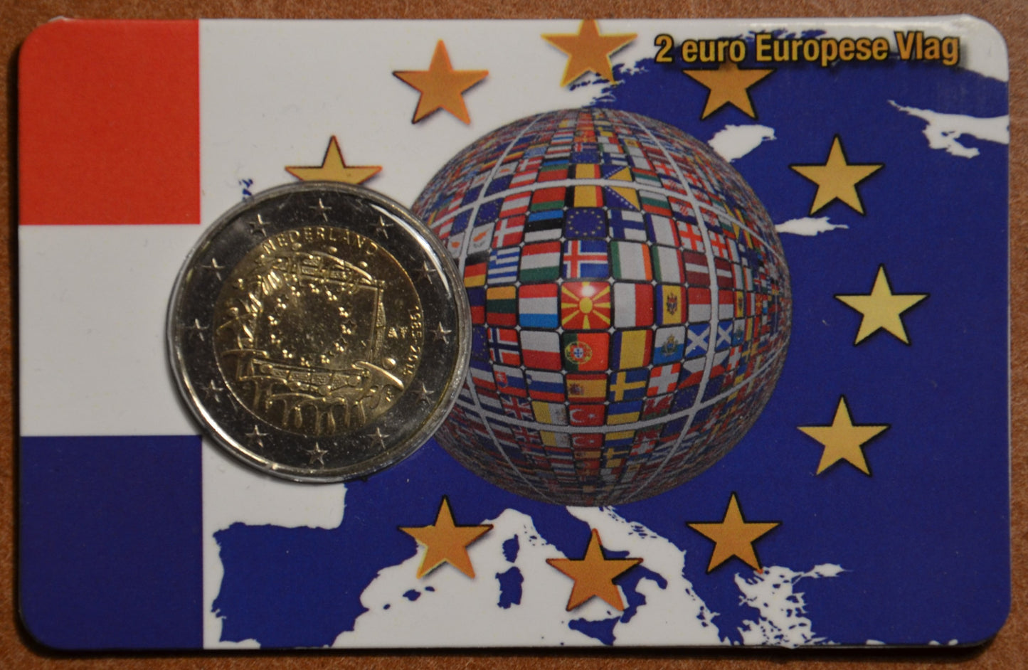 2 Euro Holandsko 2015 - 30 rokov Europskej vlajky (UNC)