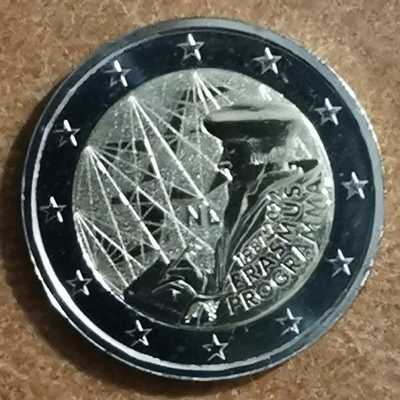 2 Euro Holandsko 2022 - Erasmus program - 35. výročie vzniku (UNC)
