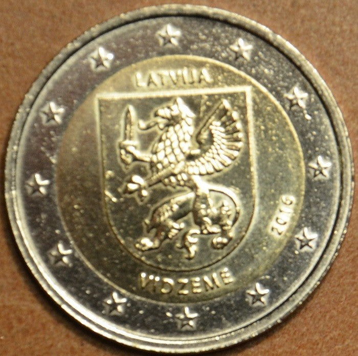 2 Euro Lotyšsko 2016 - Región Vidzeme (UNC)