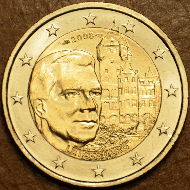 2 Euro Luxembursko 2008 - Henri a zámok „Château de Berg“ (UNC)