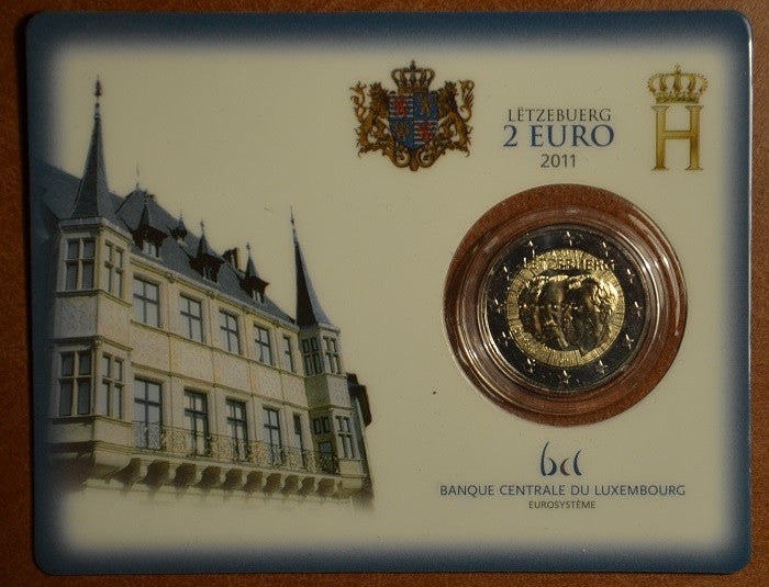 2 Euro Luxembursko 2011 - 50. výročie vymenovania Jeana (BU karta)