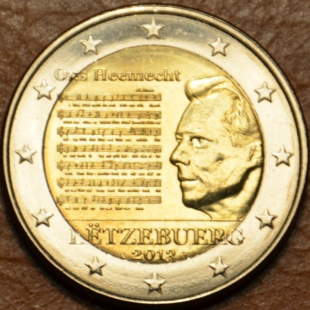 2 Euro Luxembursko 2013 - Národná hymna (UNC)