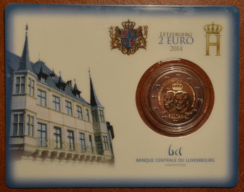 2 Euro Luxembursko 2014 - 50. výročie nastúpenia Jeana Luxemburského na trón (BU)