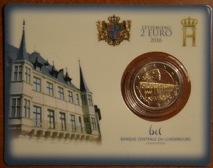 2 Euro Luxembursko 2016 - Most veľkovojvodkyne Charlotte (BU karta)