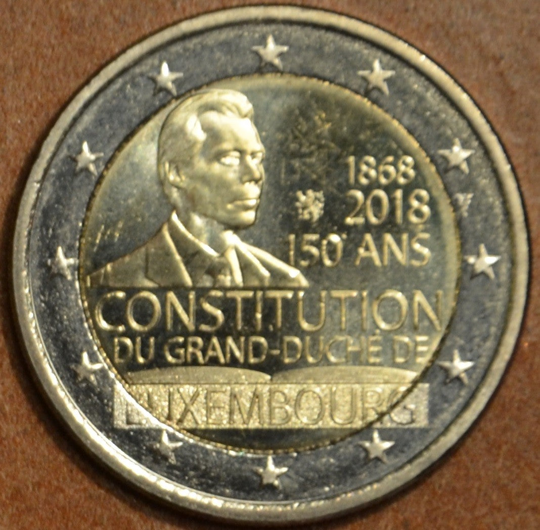 2 Euro Luxembursko 2018 - 150. výročie ústavy (UNC)