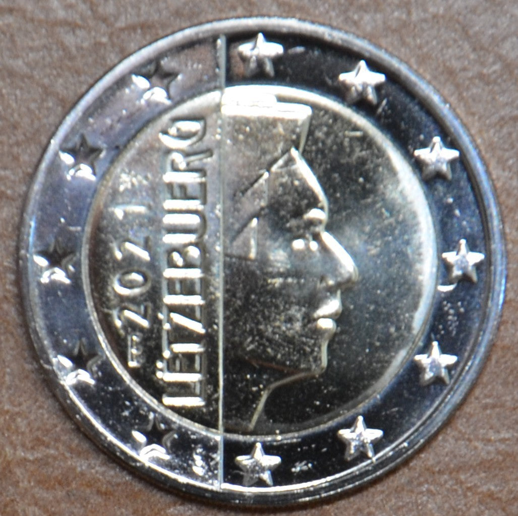 2 Euro Luxembursko 2021 so značkou "most" (UNC)