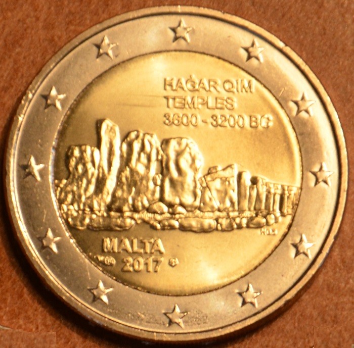 2 Euro Malta 2017 Hagar Qim - francúzska značka (UNC)