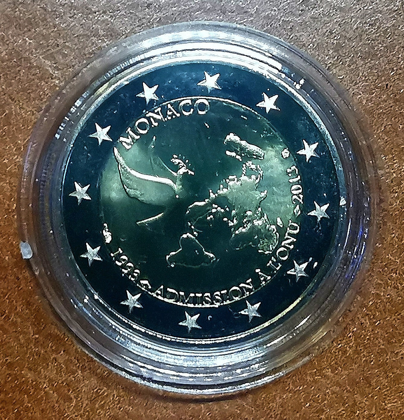 2 Euro Monaco 2013 - 20. výročie členstva v OSN (BU)