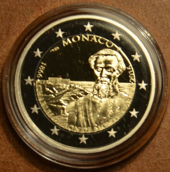 2 Euro Monaco 2016 - Karol III a 150. výročie založenia Monte Carla (Proof)