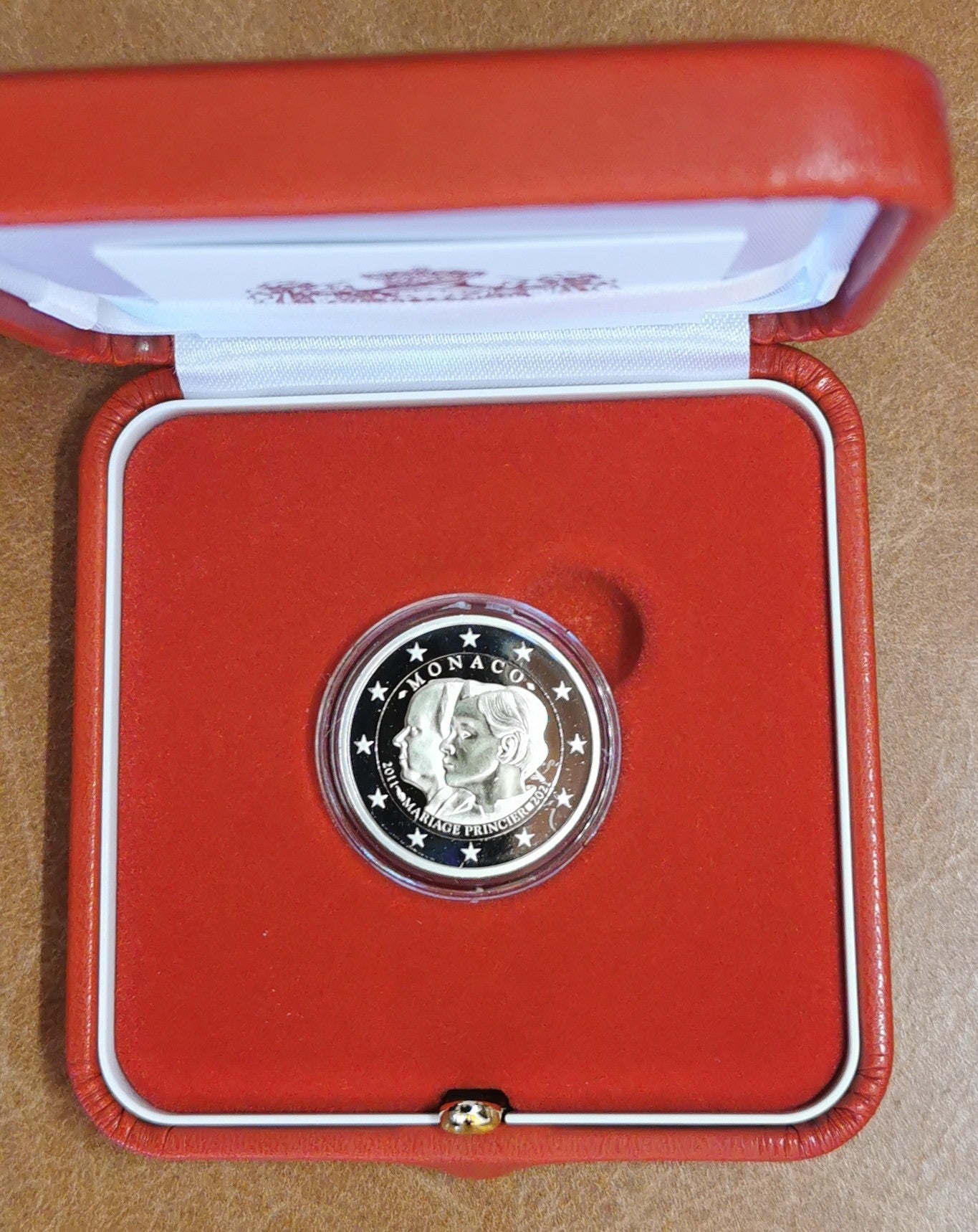 2 Euro Monaco 2021 - 10. výročie svadby princa Alberta II. a Charlene Wittstock (Proof)