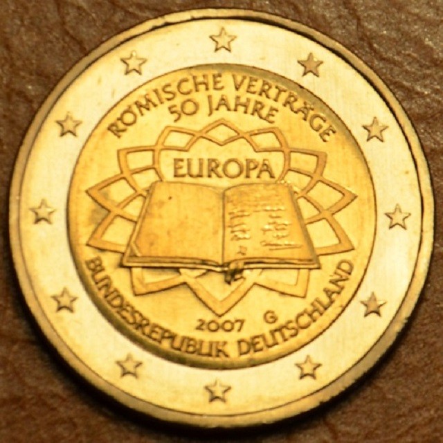 2 Euro Nemecko 2007 "G" 50 rokov Rímskej zmluvy (UNC)