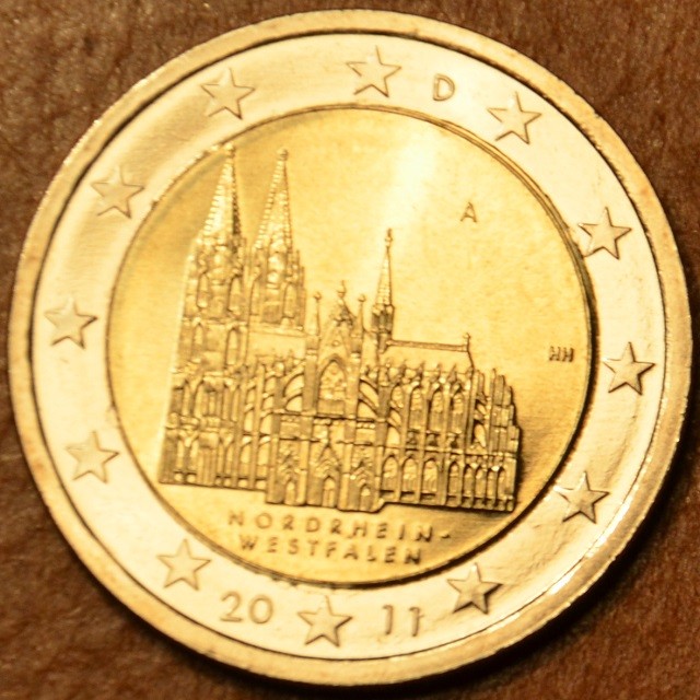 2 Euro Nemecko 2011 "A" Severné Porýnie Vestfálsko: Dóm v Kolíne (UNC)