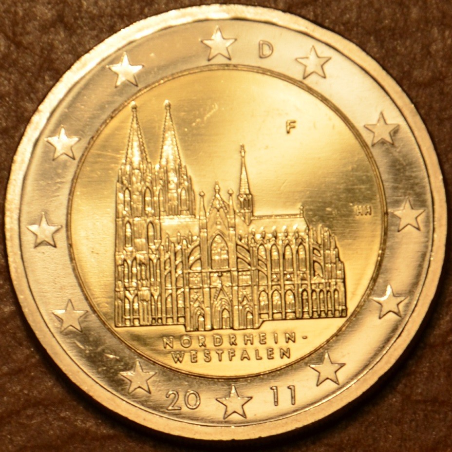 2 Euro Nemecko 2011 "F" Severné Porýnie Vestfálsko: Dóm v Kolíne (UNC)
