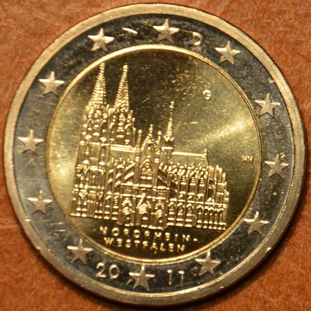 2 Euro Nemecko 2011 "G" Severné Porýnie Vestfálsko: Dóm v Kolíne (UNC)