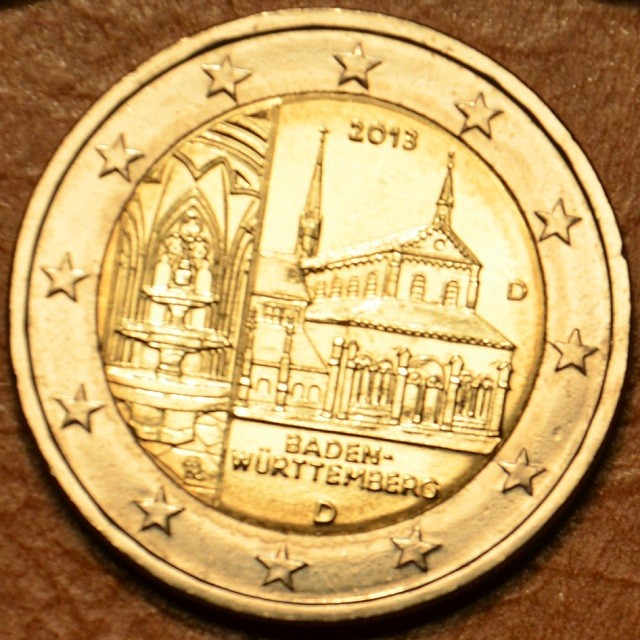 2 Euro Nemecko 2013 "D" Baden-Württemberg: Kloster Maulbronn (UNC)