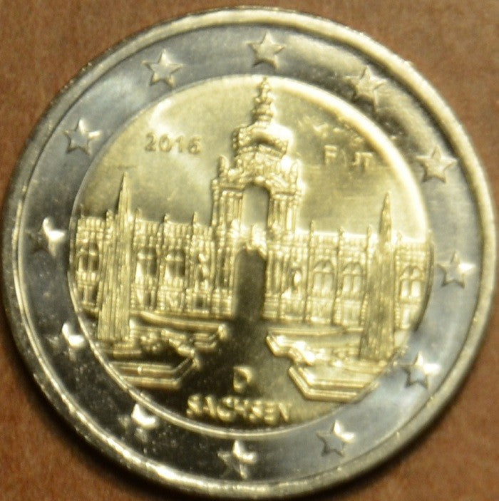 2 Euro Nemecko 2016 "F" Sasko: Zwinger v Dražďanoch (UNC)