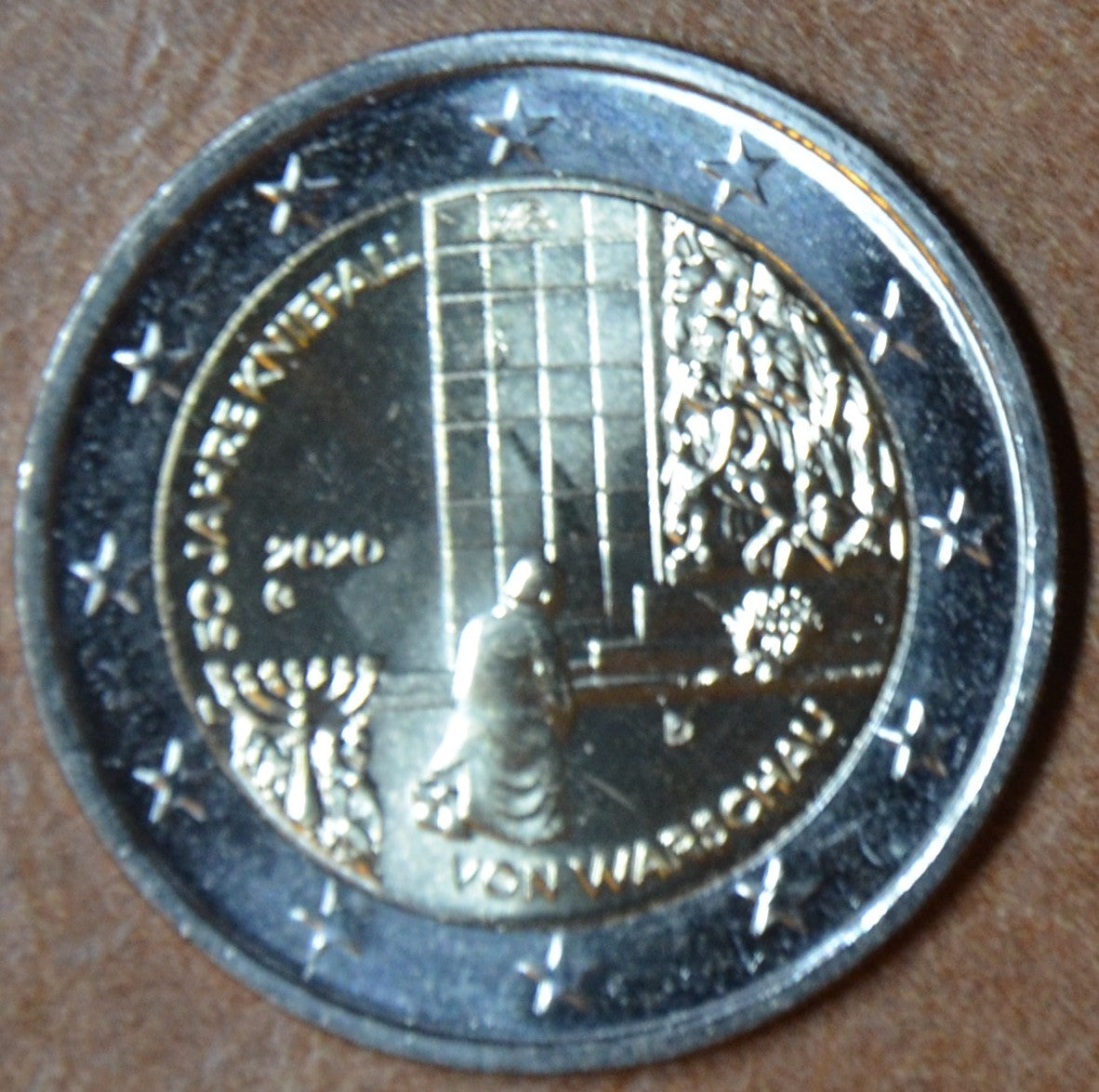 2 Euro Nemecko 2020 "G" Varšavské pokľaknutie (UNC)