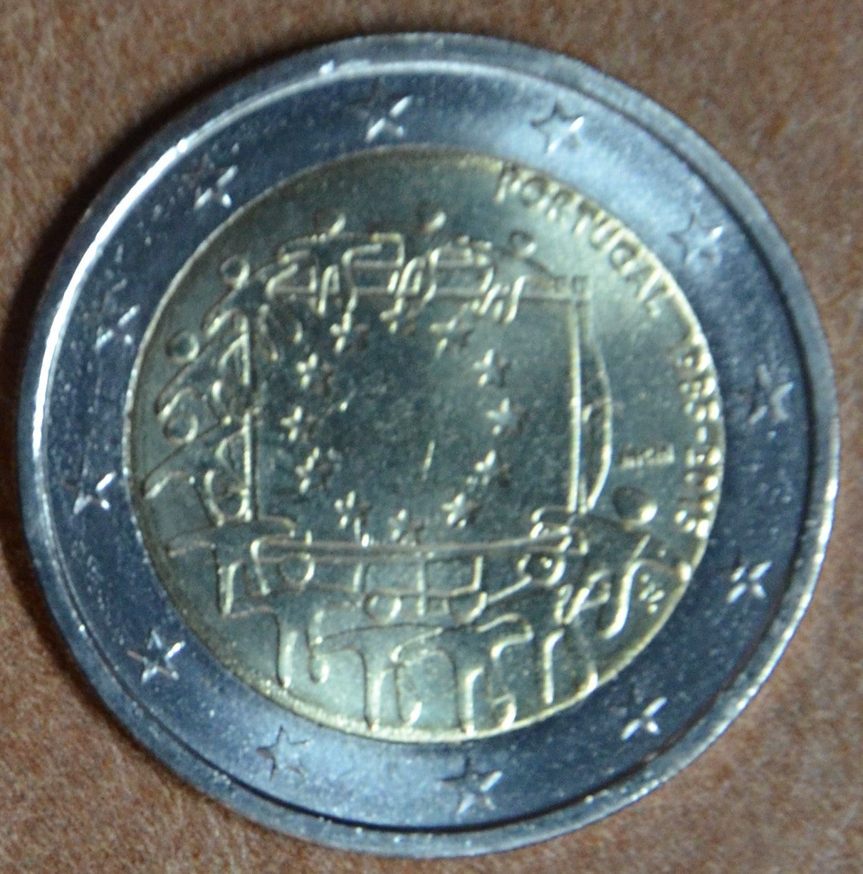 2 Euro Portugalsko 2015 - 30 rokov Europskej vlajky (UNC)