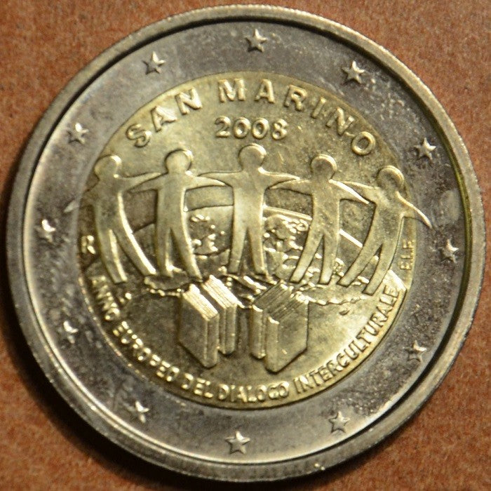 2 Euro San Marino 2008 - Európsky rok medzikultúrneho dialógu (bez foldra)