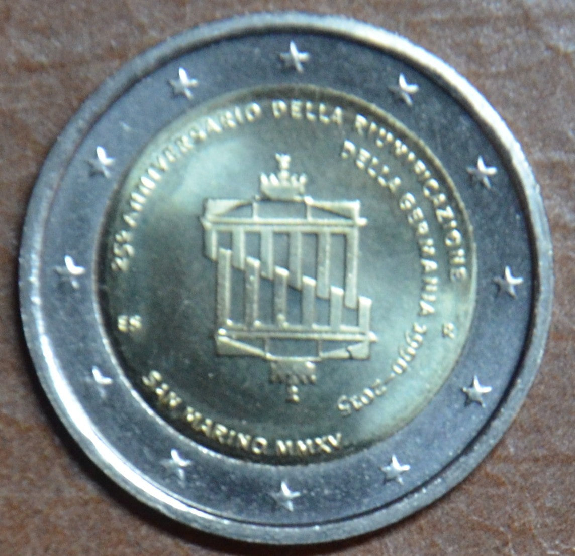 2 Euro San Marino 2015 - Zjednotenie Nemecka (UNC bez foldra)