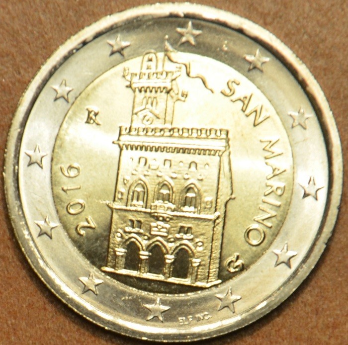 2 Euro San Marino 2016 - Dom vlády (UNC)