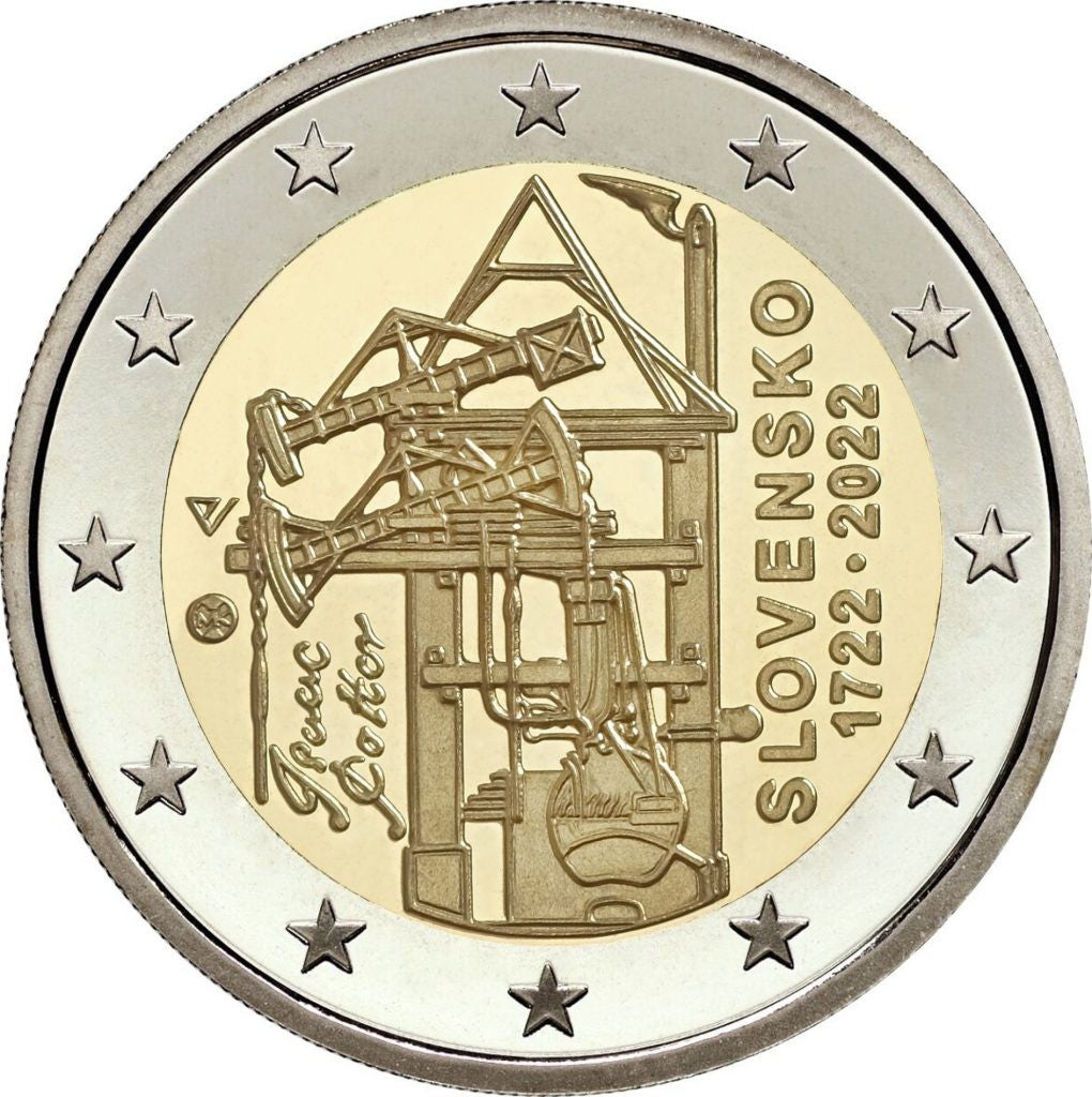 2 Euro Slovensko 2022 - Potterov parný stroj (25x UNC)