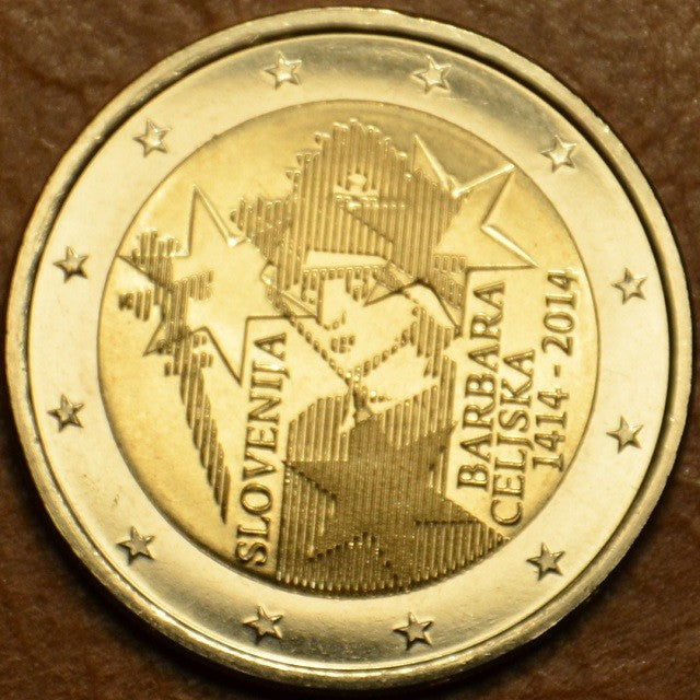 2 Euro Slovinsko 2014 - 600. výročie korunovania Barbory Celjska (UNC)