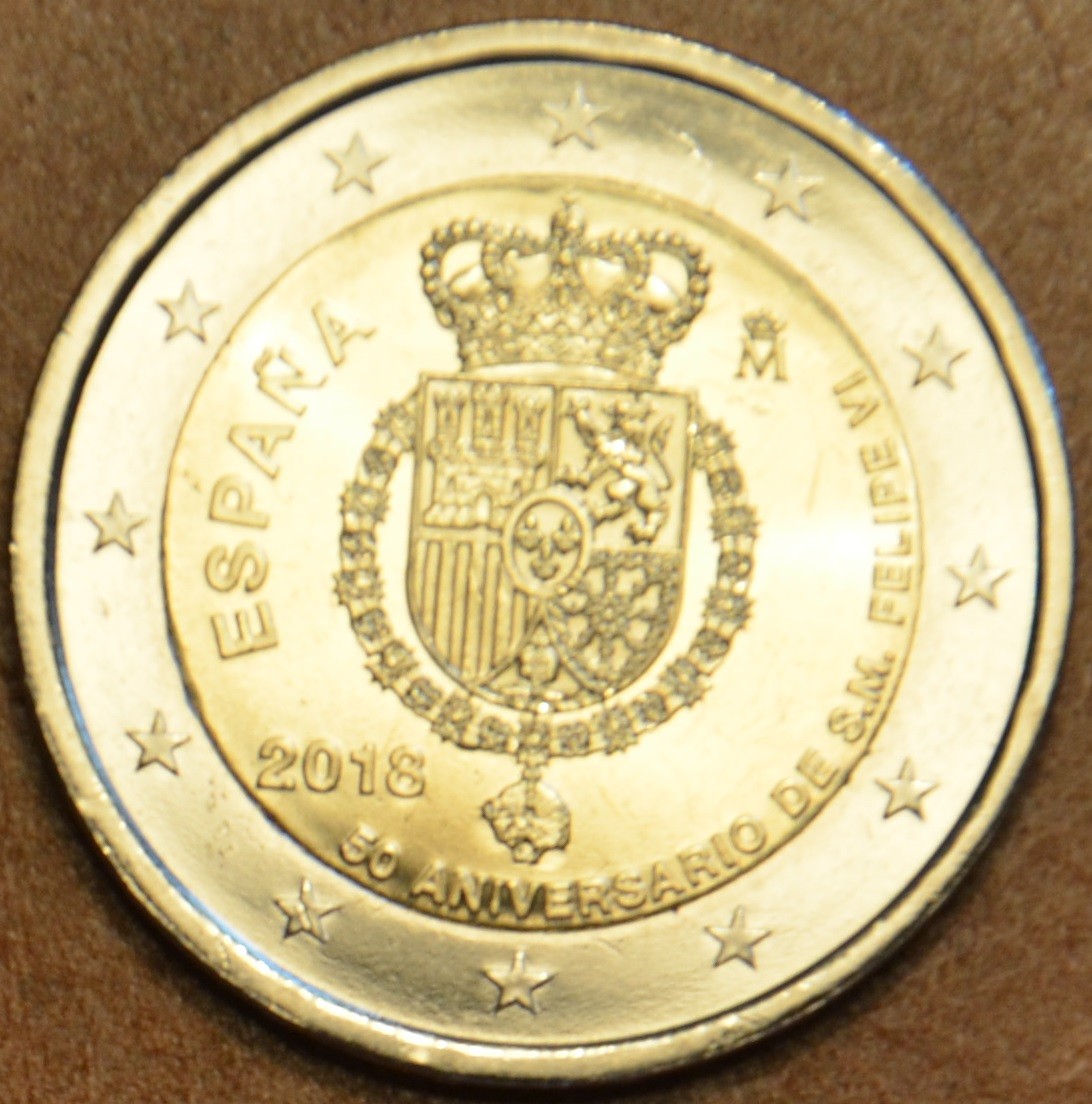 2 Euro Španielsko 2018 - Filip VI. (UNC)