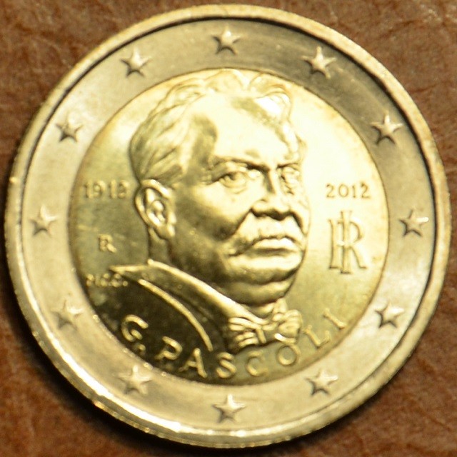 2 Euro Taliansko 2012 - 100. výročie úmrtia Giovanni Pascoli (UNC)