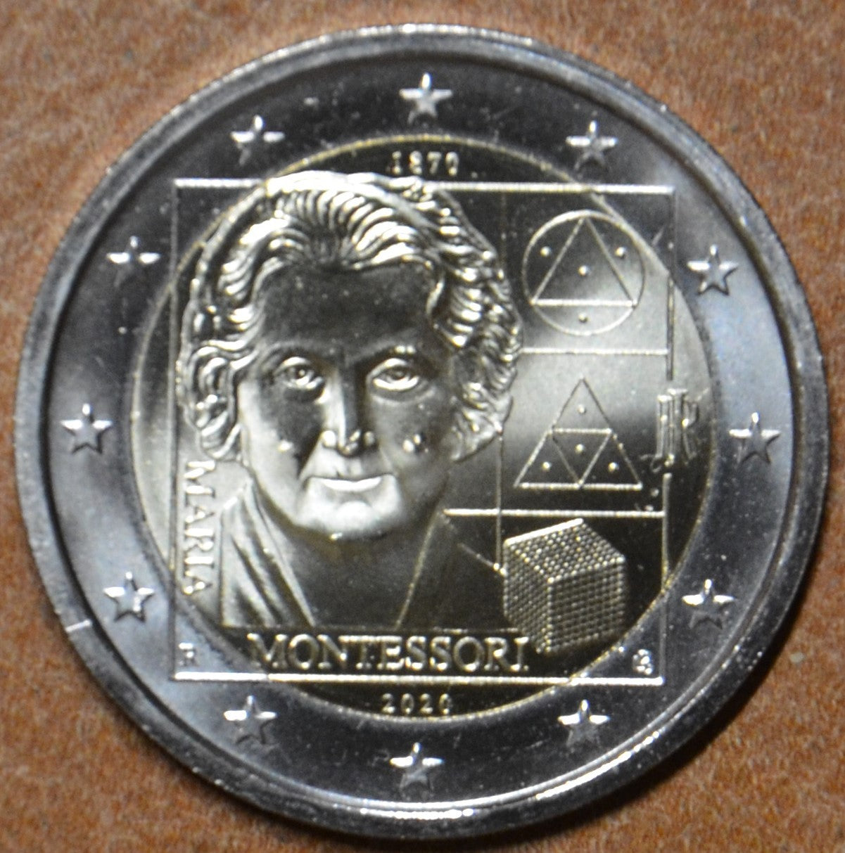 2 Euro Taliansko 2020 - Maria Montessori (UNC)