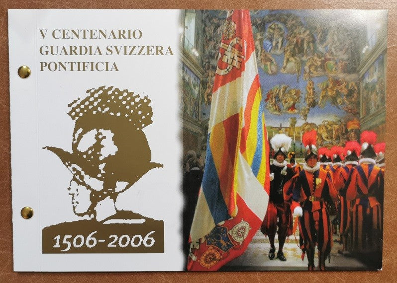 2 Euro Vatikan 2006 - 500. výročie Švajčiarskej gardy (Numisbrief BU)