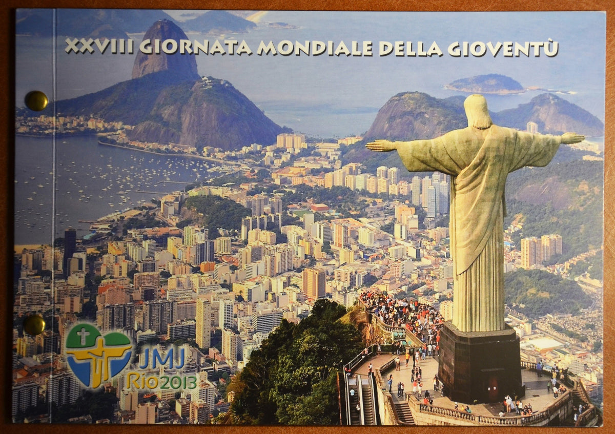 2 Euro Vatikan 2013 - 28. Svetové dni mládeže, Rio de Janeiro (Numisbrief)