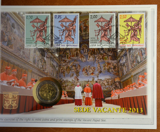 2 Euro Vatikan 2013 - Sede Vacante (Numisbrief BU)