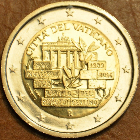 2 Euro Vatikán 2014 - 25. výročie pádu Berlinského múru (BU)